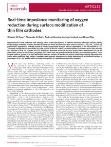 nmat4879-Real-time impedance monitoring of oxygen reduction during surface modification of thin film cathodes
