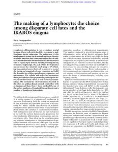 Genes Dev.-2017-Georgopoulos-439-50-The making of a lymphocyte the choice among disparate cell fates and the IKAROS enigma