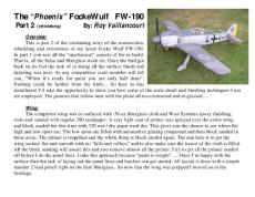 The “Phoenix” FockeWulf FW-190 - Vailly Aviation