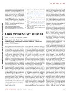 nbt.3849-Single-minded CRISPR screening