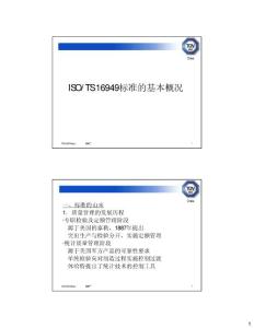 2009版《TS16949质量管理体系标准》