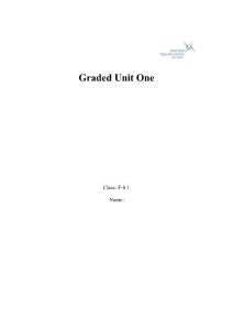 HND Graded Unit 1