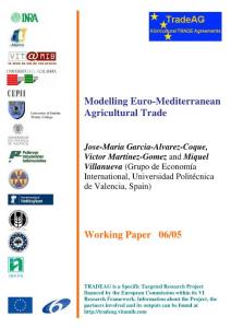 Modelling Euro-Mediterranean Agricultural Trade