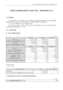 ST皇台：2011年第一季度报告全文