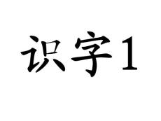 【精品】小学一年级语文识字课件