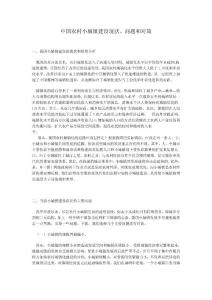 中國農(nóng)村小城鎮(zhèn)建設(shè)