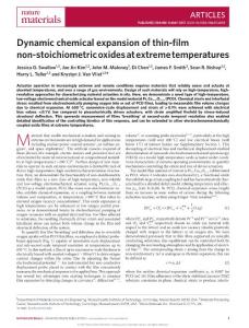 nmat4898-Dynamic chemical expansion of thin-film non-stoichiometric oxides at extreme temperatures