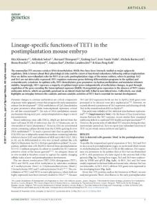 ng.3868-Lineage-specific functions of TET1 in the postimplantation mouse embryo