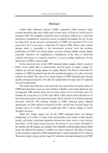 CFRP層合板紫外線輻照后性能演變與抗沖擊性能研究