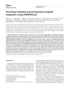 cr201776a-Homology-mediated end joining-based targeted integration using CRISPR-Cas9