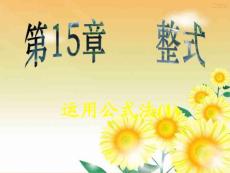 初中数学八年级PPT课件八年级15.5.3 运用平方差公式法(1)课件