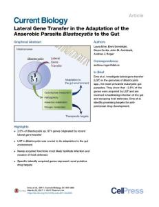 Current-Biology_2017_Lateral-Gene-Transfer-in-the-Adaptation-of-the-Anaerobic-Parasite-Blastocystis-to-the-Gut