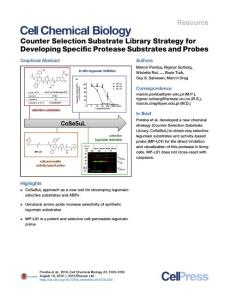 Cell-Chemical-Biology_2016_Counter-Selection-Substrate-Library-Strategy-for-Developing-Specific-Protease-Substrates-and-Probes