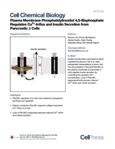 Cell-Chemical-Biology_2016_Plasma-Membrane-Phosphatidylinositol-4-5-Bisphosphate-Regulates-Ca2-Influx-and-Insulin-Secretion-from-Pancreatic-Cells