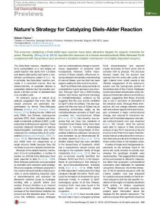 Cell-Chemical-Biology_2016_Nature-s-Strategy-for-Catalyzing-Diels-Alder-Reaction