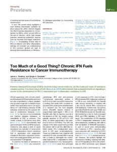 Immunity_2016_Too-Much-of-a-Good-Thing-Chronic-IFN-Fuels-Resistance-to-Cancer-Immunotherapy