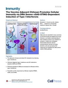 Immunity_2016_The-Vaccine-Adjuvant-Chitosan-Promotes-Cellular-Immunity-via-DNA-Sensor-cGAS-STING-Dependent-Induction-of-Type-I-Interferons