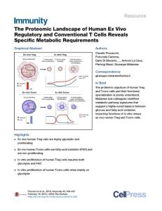 Immunity_2016_The-Proteomic-Landscape-of-Human-Ex-Vivo-Regulatory-and-Conventional-T-Cells-Reveals-Specific-Metabolic-Requirements