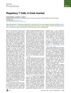 Immunity_2016_Regulatory-T-Cells-A-Crisis-Averted