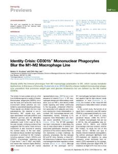 Immunity_2016_Identity-Crisis-CD301b-Mononuclear-Phagocytes-Blur-the-M1-M2-Macrophage-Line