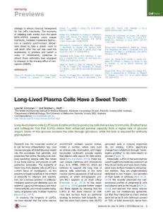 Immunity_2016_Long-Lived-Plasma-Cells-Have-a-Sweet-Tooth