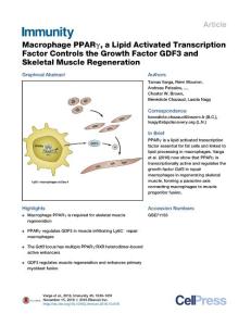 Immunity_2016_Macrophage-PPAR-a-Lipid-Activated-Transcription-Factor-Controls-the-Growth-Factor-GDF3-and-Skeletal-Muscle-Regeneration