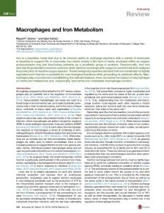 Immunity_2016_Macrophages-and-Iron-Metabolism