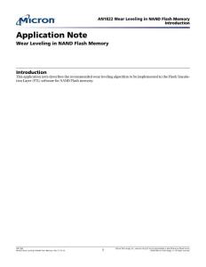 AN1822 Wear Leveling in NAND Flash Memory