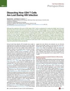 Cell-Host-Microbe_2016_Dissecting-How-CD4-T-Cells-Are-Lost-During-HIV-Infection