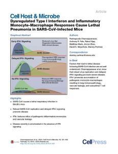 Cell-Host-Microbe_2016_Dysregulated-Type-I-Interferon-and-Inflammatory-Monocyte-Macrophage-Responses-Cause-Lethal-Pneumonia-in-SARS-CoV-Infected-Mice