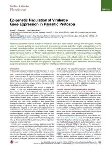 Cell-Host-Microbe_2016_Epigenetic-Regulation-of-Virulence-Gene-Expression-in-Parasitic-Protozoa