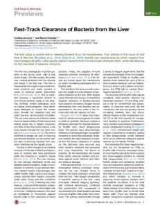 Cell-Host-Microbe_2016_Fast-Track-Clearance-of-Bacteria-from-the-Liver