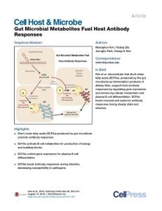 Cell-Host-Microbe_2016_Gut-Microbial-Metabolites-Fuel-Host-Antibody-Responses