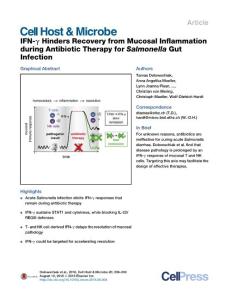 Cell-Host-Microbe_2016_IFN-Hinders-Recovery-from-Mucosal-Inflammation-during-Antibiotic-Therapy-for-Salmonella-Gut-Infection