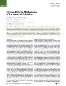 Cell-Host-Microbe_2016_Intrinsic-Defense-Mechanisms-of-the-Intestinal-Epithelium