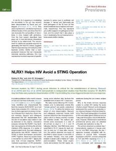 Cell-Host-Microbe_2016_NLRX1-Helps-HIV-Avoid-a-STING-Operation