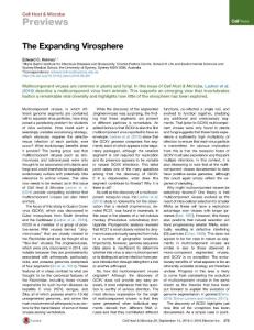 Cell-Host-Microbe_2016_The-Expanding-Virosphere