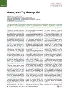 Cell-Host-Microbe_2016_Viruses-Mark-Thy-Message-Well