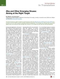Cell-Host-Microbe_2016_Zika-and-Other-Emerging-Viruses-Aiming-at-the-Right-Target