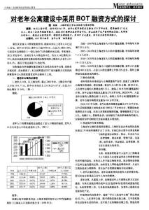 财政金融-对老年公寓建设中采用BOT融资方式的探讨