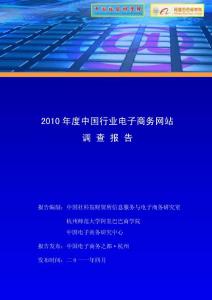 2010年度中国行业电子商务网站调查报告