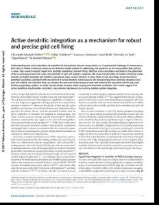 nn.4582-Active dendritic integration as a mechanism for robust and precise grid cell firing