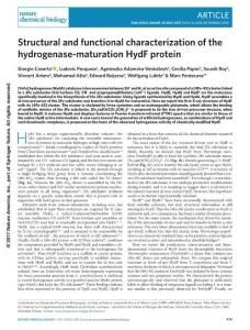 nchembio.2385-Structural and functional characterization of the hydrogenase-maturation HydF protein