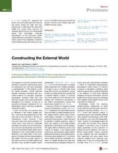 Neuron_2017_Constructing-the-External-World
