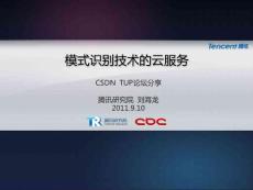 模式識別技術的云服務.pdf