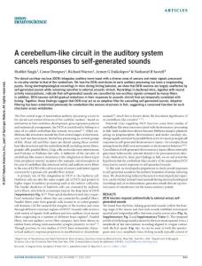 nn.4567-A cerebellum-like circuit in the auditory system cancels responses to self-generated sounds