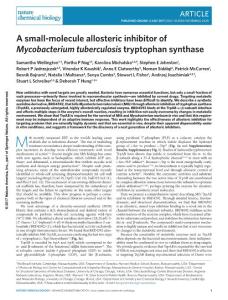 nchembio.2420-A small-molecule allosteric inhibitor of Mycobacterium tuberculosis tryptophan synthase