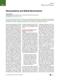 Neuron_2017_Neuroanatomy-and-Global-Neuroscience