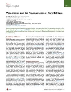 Neuron_2017_Vasopressin-and-the-Neurogenetics-of-Parental-Care