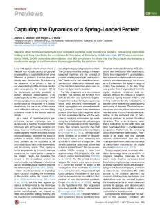 Structure_2017_Capturing-the-Dynamics-of-a-Spring-Loaded-Protein